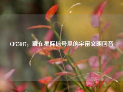 CF75847，藏在星际信号里的宇宙文明回音