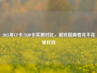 2025年CF卡/XQD卡实测对比，避坑指南看完不花冤枉钱