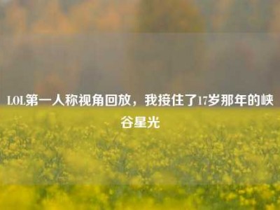 LOL第一人称视角回放，我接住了17岁那年的峡谷星光