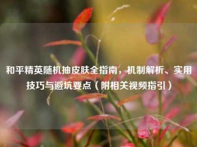 和平精英随机抽皮肤全指南，机制解析、实用技巧与避坑要点（附相关视频指引）