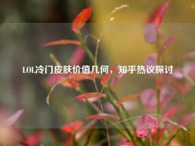 LOL冷门皮肤价值几何，知乎热议探讨
