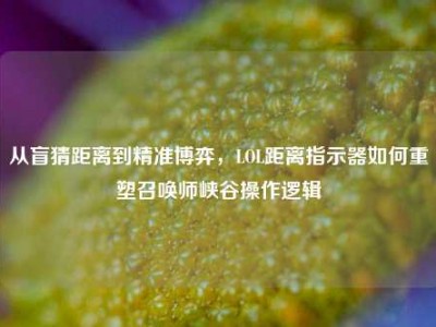 从盲猜距离到精准博弈，LOL距离指示器如何重塑召唤师峡谷操作逻辑