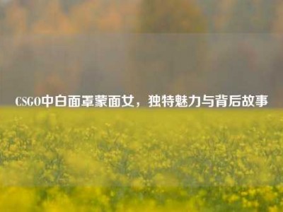 CSGO中白面罩蒙面女，独特魅力与背后故事