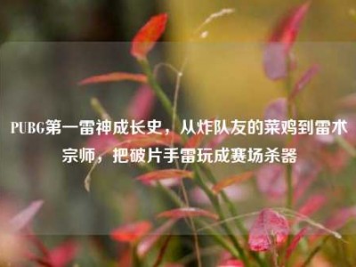 PUBG第一雷神成长史，从炸队友的菜鸡到雷术宗师，把破片手雷玩成赛场杀器