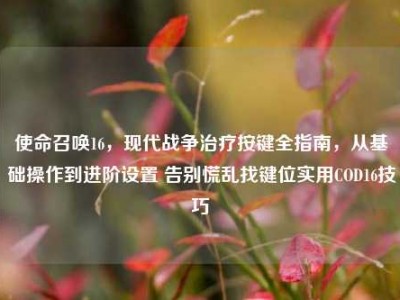 使命召唤16，现代战争治疗按键全指南，从基础操作到进阶设置 告别慌乱找键位实用COD16技巧
