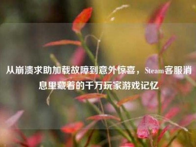 从崩溃求助加载故障到意外惊喜，Steam客服消息里藏着的千万玩家游戏记忆