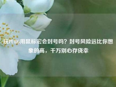 玩PUBG用鼠标宏会封号吗？封号风险远比你想象的高，千万别心存侥幸