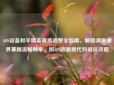 iOS设备和平精英画质调整全指南，解锁清晰视界兼顾流畅帧率，附iOS改画质代码避坑攻略