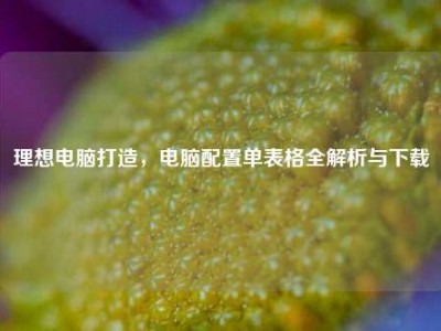 理想电脑打造，电脑配置单表格全解析与下载