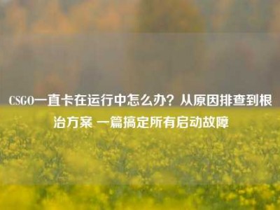 CSGO一直卡在运行中怎么办？从原因排查到根治方案 一篇搞定所有启动故障