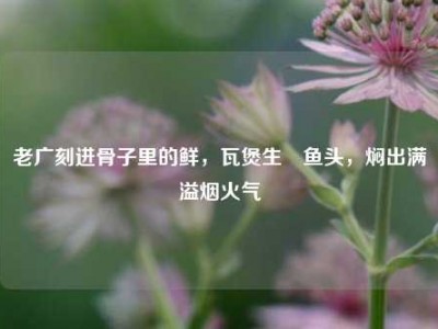 老广刻进骨子里的鲜，瓦煲生焗鱼头，焖出满溢烟火气