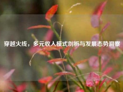 穿越火线，多元收入模式剖析与发展态势洞察