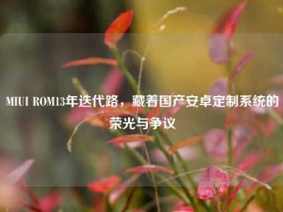 MIUI ROM13年迭代路，藏着国产安卓定制系统的荣光与争议