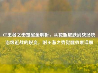 CF王者之击觉醒全解析，从花瓶皮肤到战场统治级近战的蜕变，附王者之势觉醒效果详解