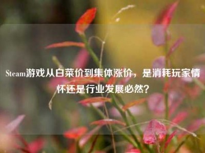 Steam游戏从白菜价到集体涨价，是消耗玩家情怀还是行业发展必然？