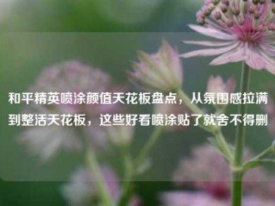 和平精英喷涂颜值天花板盘点，从氛围感拉满到整活天花板，这些好看喷涂贴了就舍不得删