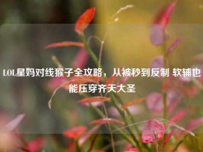 LOL星妈对线猴子全攻略，从被秒到反制 软辅也能压穿齐天大圣