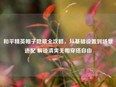 和平精英帽子隐藏全攻略，从基础设置到场景适配 解锁清爽无帽穿搭自由