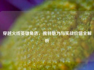 穿越火线英雄角色，独特魅力与实战价值全解析