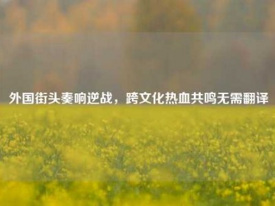 外国街头奏响逆战，跨文化热血共鸣无需翻译