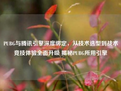 PUBG与腾讯引擎深度绑定，从技术选型到战术竞技体验全面升级 揭秘PUBG所用引擎