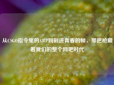 从CSGO指令里的AWP到刻进青春的帧，那把枪藏着我们的整个网吧时代