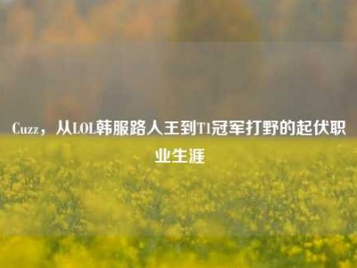 Cuzz，从LOL韩服路人王到T1冠军打野的起伏职业生涯