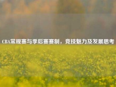 CBA常规赛与季后赛赛制，竞技魅力及发展思考
