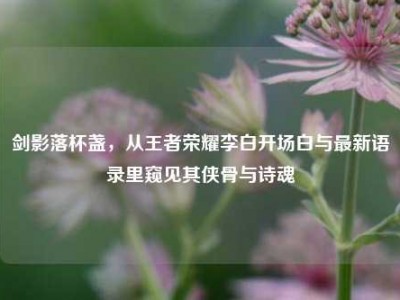 剑影落杯盏，从王者荣耀李白开场白与最新语录里窥见其侠骨与诗魂