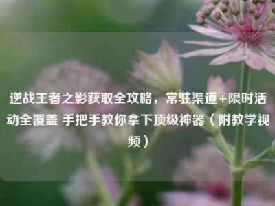 逆战王者之影获取全攻略，常驻渠道+限时活动全覆盖 手把手教你拿下顶级神器（附教学视频）