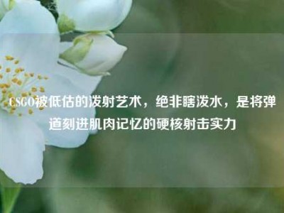 CSGO被低估的泼射艺术，绝非瞎泼水，是将弹道刻进肌肉记忆的硬核射击实力
