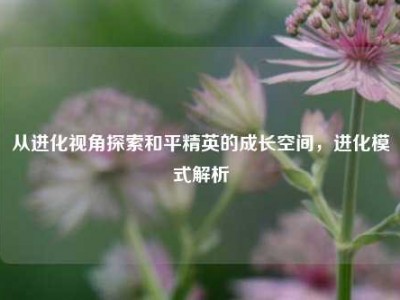从进化视角探索和平精英的成长空间，进化模式解析