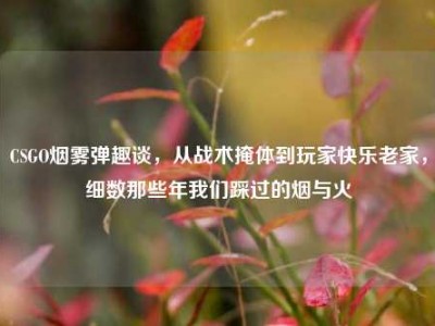 CSGO烟雾弹趣谈，从战术掩体到玩家快乐老家，细数那些年我们踩过的烟与火