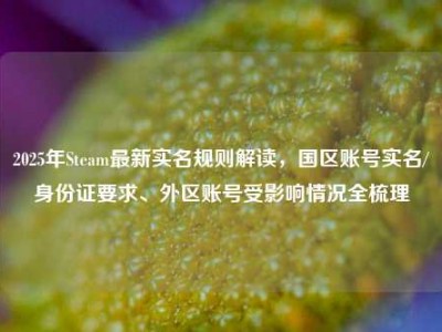 2025年Steam最新实名规则解读，国区账号实名/身份证要求、外区账号受影响情况全梳理