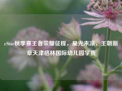eStar秋季赛王者荣耀征程，星光未凉，王朝新章天津格林国际幼儿园学费