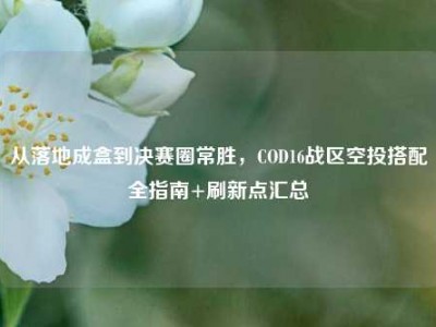 从落地成盒到决赛圈常胜，COD16战区空投搭配全指南+刷新点汇总