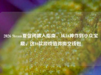 2026 Steam夏促闭眼入指南，从3A神作到小众宝藏，这10款游戏值得掏空钱包