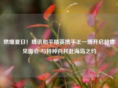 燃爆夏日！腾讯和平精英携手王一博开启超燃见面会 与特种兵共赴海岛之约