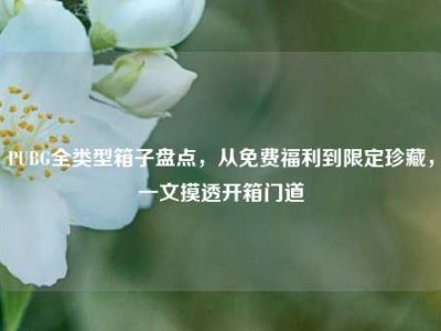 PUBG全类型箱子盘点，从免费福利到限定珍藏，一文摸透开箱门道