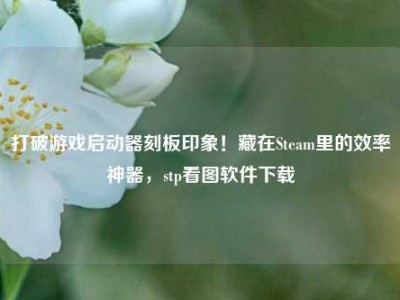 打破游戏启动器刻板印象！藏在Steam里的效率神器，stp看图软件下载
