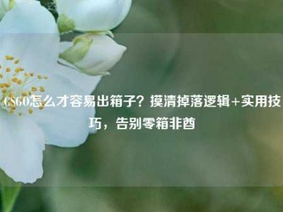 CSGO怎么才容易出箱子？摸清掉落逻辑+实用技巧，告别零箱非酋