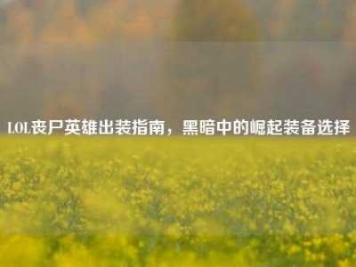 LOL丧尸英雄出装指南，黑暗中的崛起装备选择