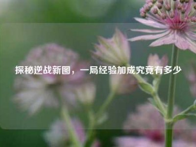 探秘逆战新图，一局经验加成究竟有多少