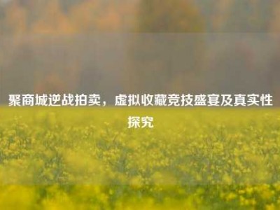 聚商城逆战拍卖，虚拟收藏竞技盛宴及真实性探究