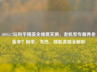 iOS14.7玩和平精英全维度实测，老机型专属养老版本？帧率、发热、续航表现全解析
