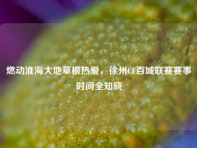 燃动淮海大地草根热爱，徐州CF百城联赛赛事时间全知晓