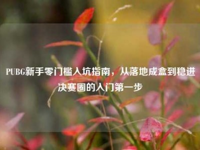 PUBG新手零门槛入坑指南，从落地成盒到稳进决赛圈的入门第一步