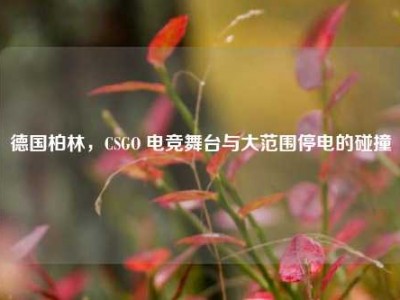 德国柏林，CSGO 电竞舞台与大范围停电的碰撞