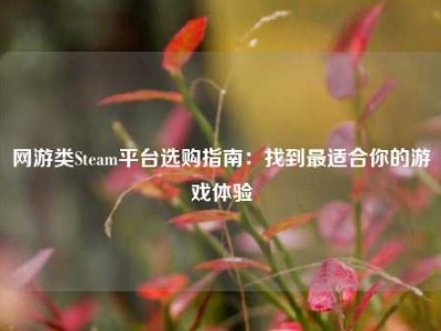 网游类Steam平台选购指南：找到最适合你的游戏体验