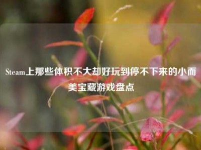 Steam上那些体积不大却好玩到停不下来的小而美宝藏游戏盘点